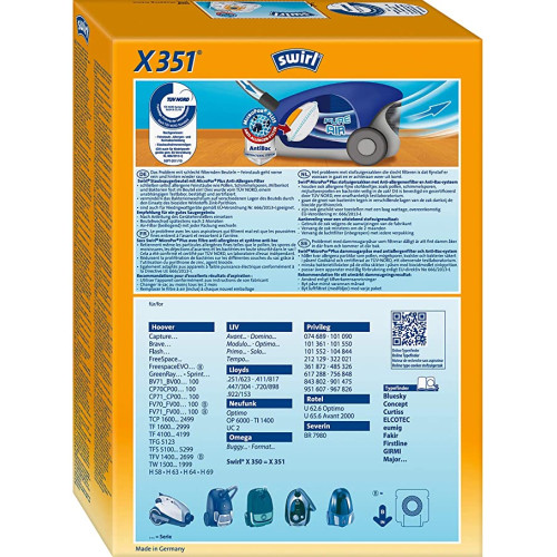 SWIRL X-351/5 Σακούλες, αξεσουάρ