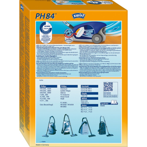 SWIRL PH84/4 HEPA Σακούλες, αξεσουάρ