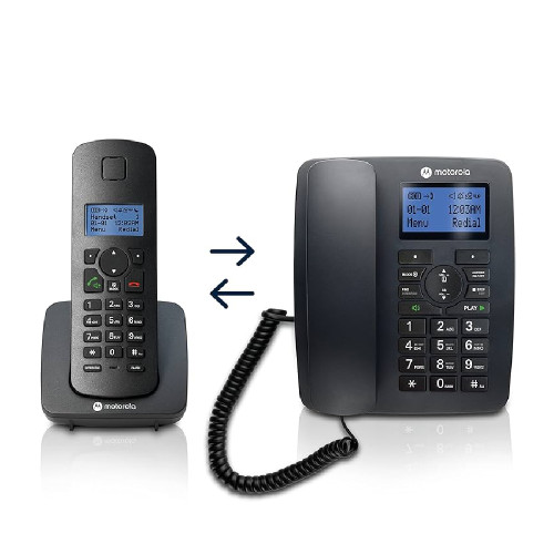 MOTOROLA C4201 COMBO Ασυρματα Τηλεφωνα Black