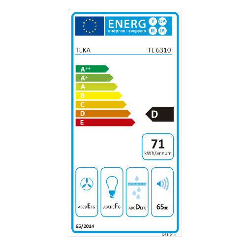 TEKA TL6310 F.875.BL Συρόμενοι απορροφητήρες Black