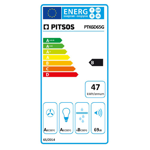 PITSOS PTK6D65G Καμίνια, Τζάκι Inox
