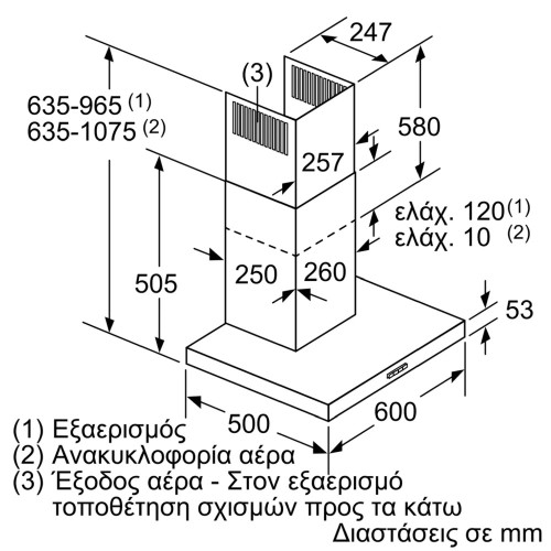 PITSOS PTK6D65G Καμίνια, Τζάκι Inox