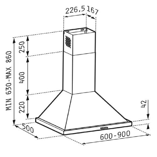 PYRAMIS PYRAMIS ECOLINE 90CM   06530901 Καμίνια, Τζάκι
