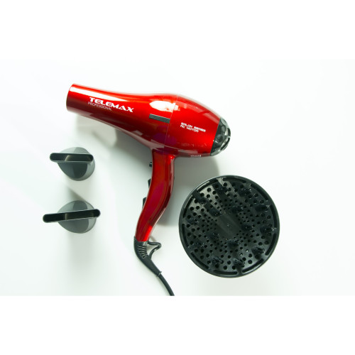 TELEMAX FK-8813 Salon Series AC motor Σεσουάρ μαλλιών Red