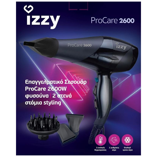 IZZY PROCARE 2600W 9010 (223025) Σεσουάρ μαλλιών