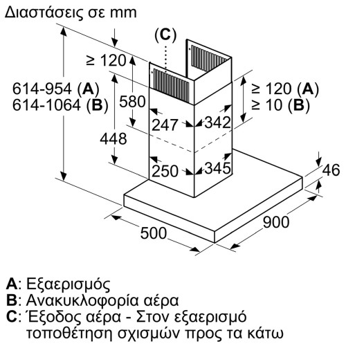 NEFF D95BMP5N0 Καμίνια, Τζάκι