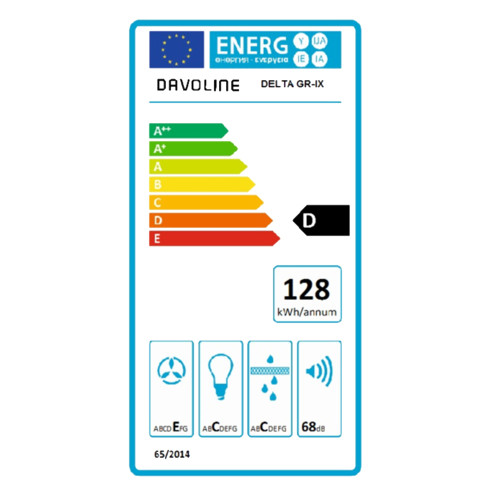 DAVOLINE DELTA 060 GR-IX (801003874) Συρόμενοι απορροφητήρες Inox