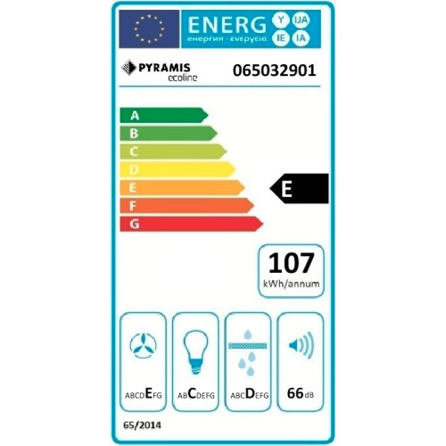 PYRAMIS POWER-SLIM (065032901) Συρόμενοι απορροφητήρες