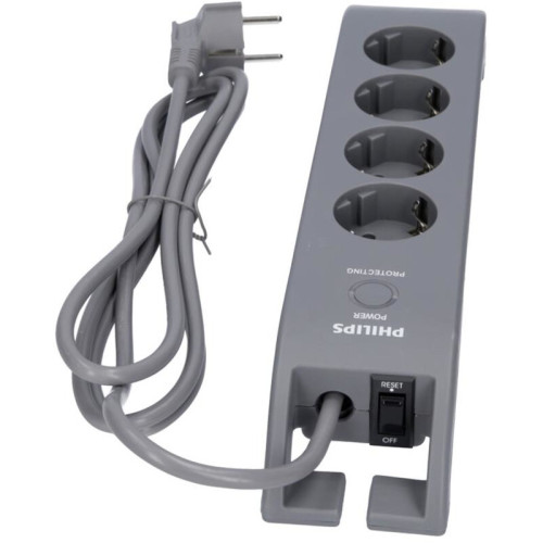 PHILIPS SPN3140A/10 ΠΟΛΥΜΠΡΙΖΟ ΜΑΥΡΟ 4ΘΕΣΕΩΝ (1150100-0005) Πολύμπριζα