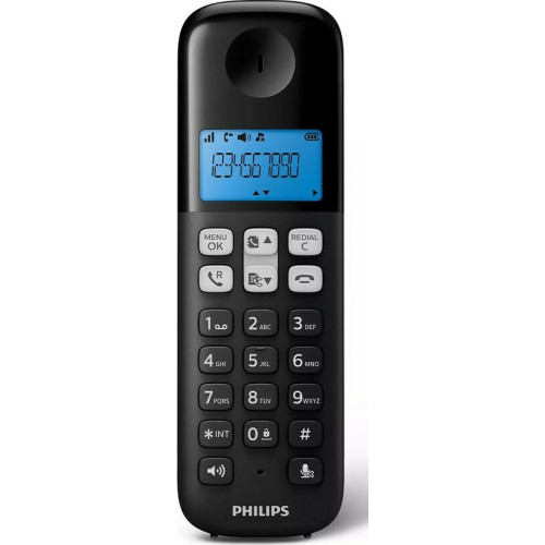 PHILIPS D1611B/34 Ασύρματα Τηλέφωνα Black