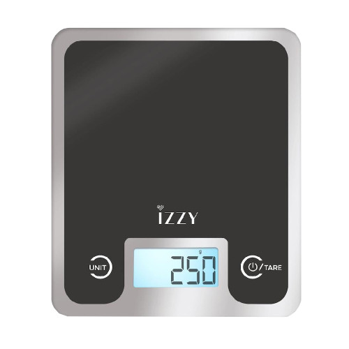 IZZY IZ-7004 BLACK MIRROR Ζυγαριές κουζίνας