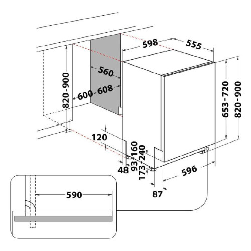 INDESIT DIO 3C24 AC E Πλυντ. πιάτων