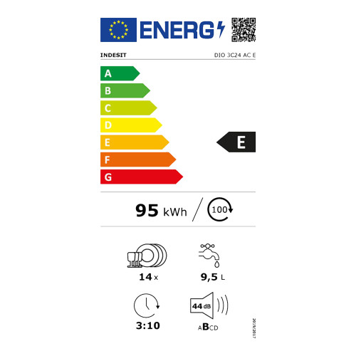 INDESIT DIO 3C24 AC E Πλυντ. πιάτων