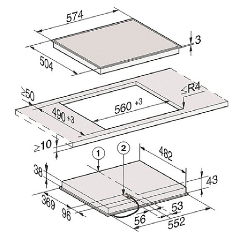 MIELE KM 6520 FR Εστίες