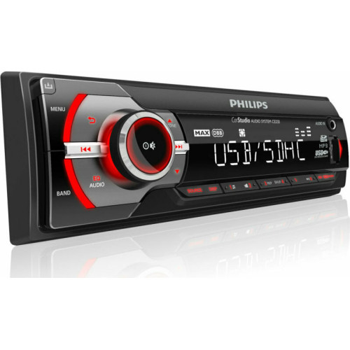 PHILIPS CE233/GRS R/USB/MP3 Car Audio Player Black