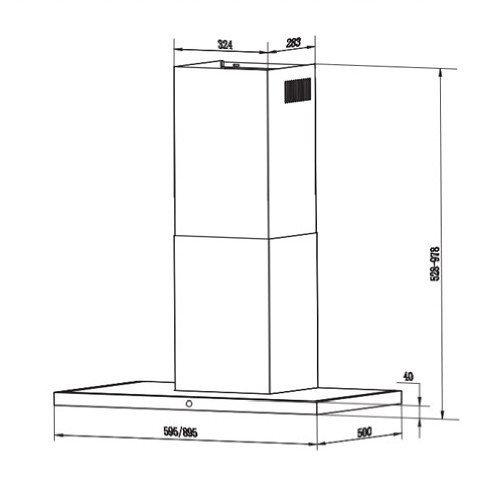 FABER TSPG X/BK A60 2LS Καμίνια, Τζάκι