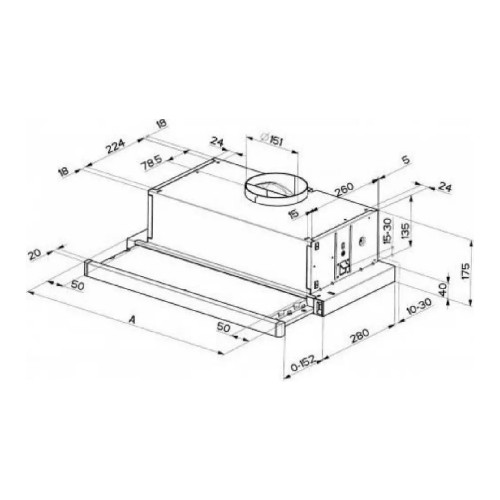 FABER FLEXA NG HIP AM/X A60 Συρόμενοι απορροφητήρες