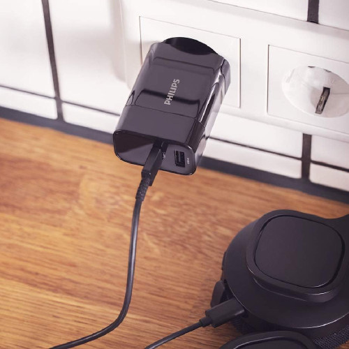 PHILIPS DLP2621-12 USB-A & USB-C WALL ADAPTER Black Φορτιστής Black
