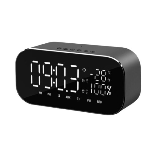 AKAI ABTS-S2 BK Ραδιο-Ρολόγια Black