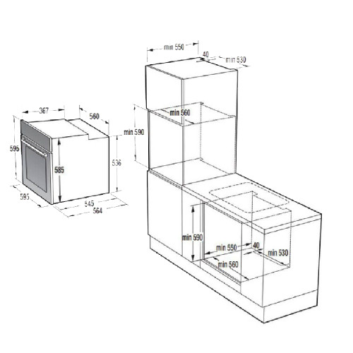 KORTING KBO6737E06X Φούρνοι
