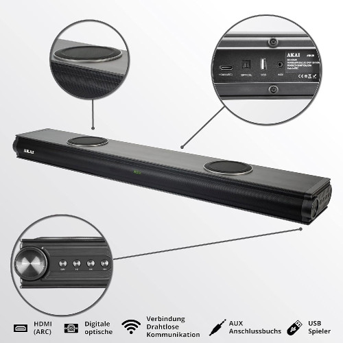 AKAI ASB-29 SOUNDBAR 100W 2.0 Sound Bars