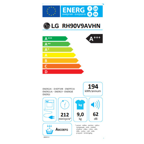 LG RH90V9AVHN Στεγνωτήριο