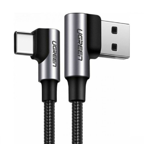 UGREEN US176 Type-C 1m Γωνιακό Gray Καλώδια