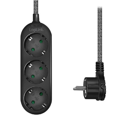 LOGILINK LPS261 3 Θέσεων 1,5μ Πολύμπριζα