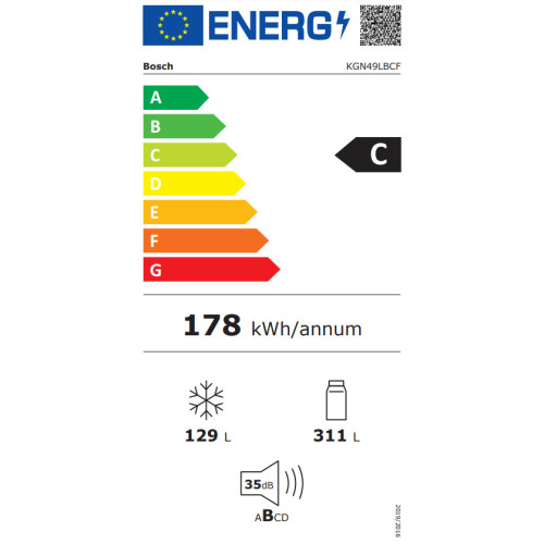 BOSCH KGN49LBCF Ψυγειοκαταψύκτης