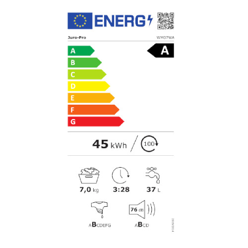 JURO PRO WM07W Πλυντήρια ρούχων