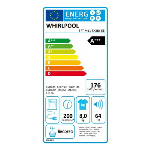 WHIRLPOOL FFT M11 8X3BY EE Στεγνωτήριο