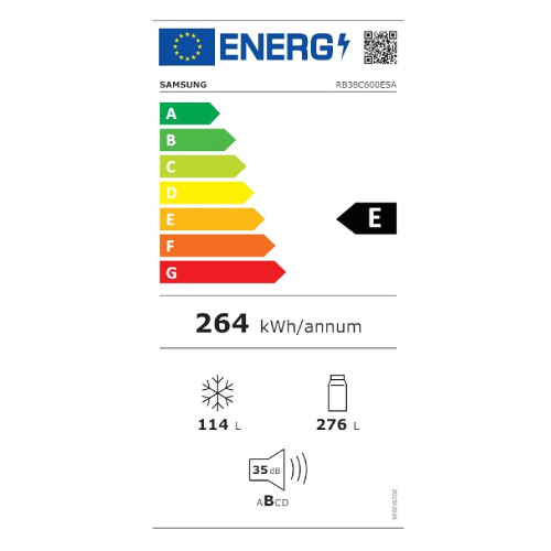 SAMSUNG RB38C600ESA/EF Ψυγειοκαταψύκτης