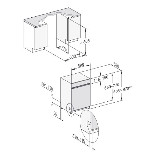 MIELE G 7131 SCi Πλυντήριο πιάτων