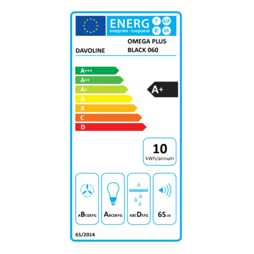 DAVOLINE OMEGA PLUS 60 Black Συρόμενοι απορροφητήρες