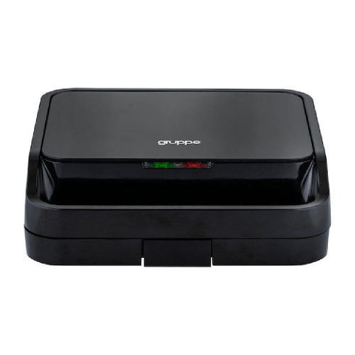 GRUPPE JT-S221 750W ΜΑΥΡΟ ΓΥΑΛΙ Σαντουιτσιέρες/Τοστιέρες