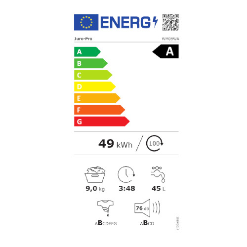 JURO PRO WM09WA 9KG Πλυντήρια ρούχων