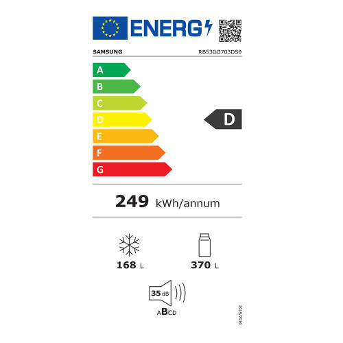 SAMSUNG RB53DG703DS9EF Ψυγειοκαταψύκτης