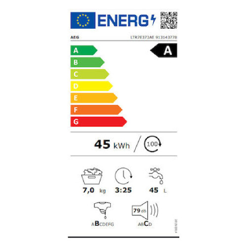 AEG LTR7E373G Πλυντήρια ρούχων