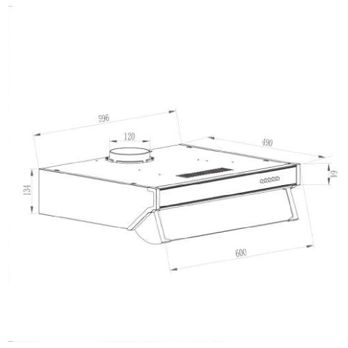 GRUPPE SEMPLICE 01-S3057-A01-M29-600 ΛΕΥΚΟΣ Απλοί απορροφητήρες