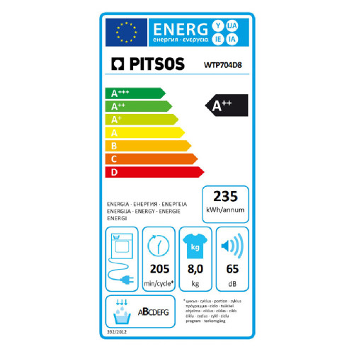PITSOS WTP704D8 Στεγνωτήριο