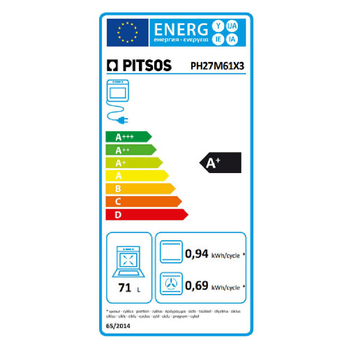 PITSOS PH27M61X3 Φούρνοι