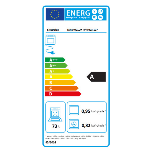ELECTROLUX LKR64001OX Ηλεκτρικές κουζίνες