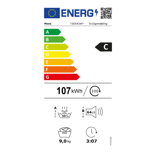 MIELE TSD643WP Στεγνωτήριο