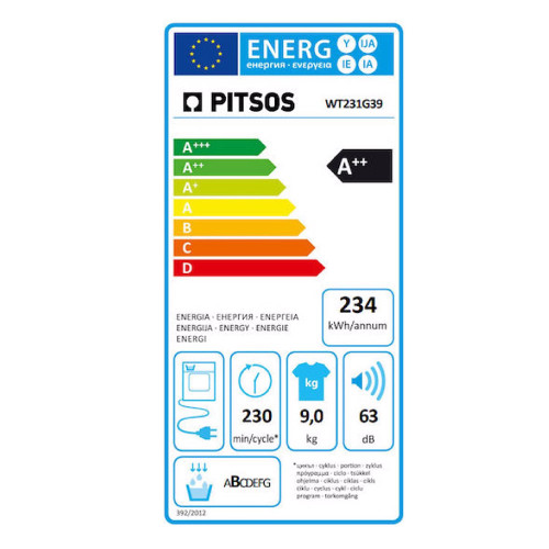 PITSOS WT231G39 Στεγνωτήριο