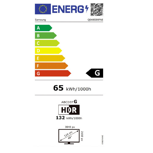 Samsung QE48S90FAEXXH 48''  OLED 4K Τηλεόραση
