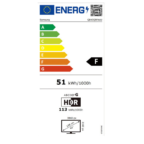 Samsung QE43Q8FAAUXXH 43''  QLED 4K Τηλεόραση