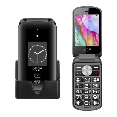 NSP 2700DS FLIP Black Κινητά Απλής Χρήσης