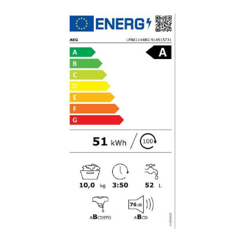 AEG LFR62144BG 6000 ProSense Πλυντήρια ρούχων