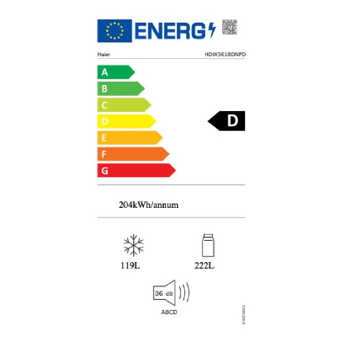 HAIER HDPW3618DNPD Ψυγειοκαταψύκτης