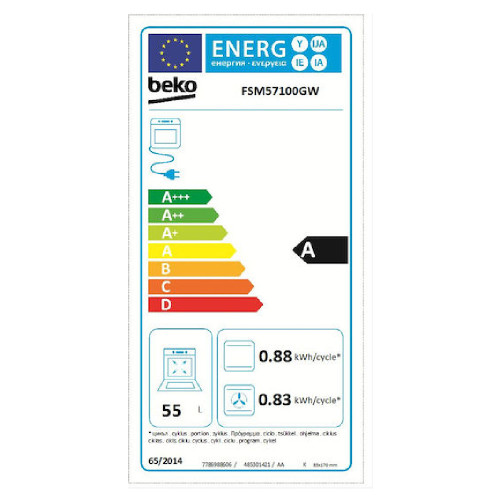 BEKO FSM57100GW Ηλεκτρικές κουζίνες
